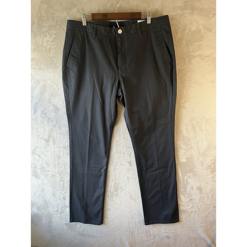 Bonobos Pants Men's 38 X 34 Slim Straight Leg Blue Chino Cotton Casual Preppy